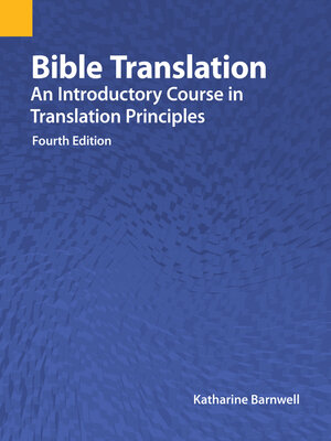 cover image of Bible Translation